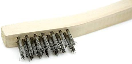 Абразиви на репер 7-3/4 Заварување за заварување на четка за заби за четка за четка за гребење дрвена рачка за чистење, отстранување