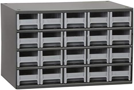 АКРО-МИЛС 19320 челични делови за занаетчиски кабинет за складирање на хардвер и 10124, 24 фиоки пластични делови за складирање хардвер