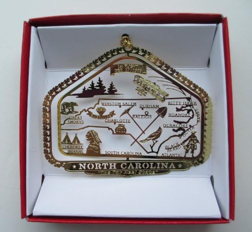 Божиќен украс на државата Северна Каролина, Рали Шарлот Роаноке Кити Хок Винстон Салем Дурам, одлични пуши од нации богатства