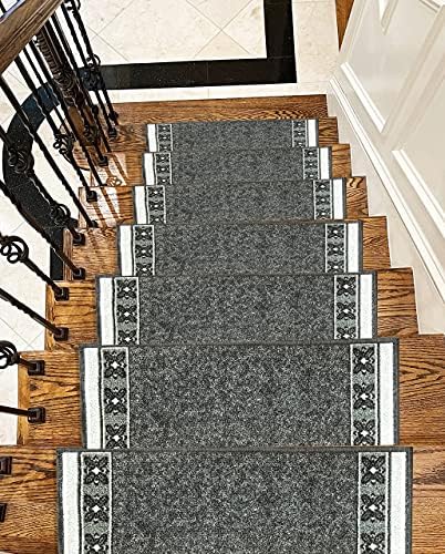 Поддршка за гума од скалила - Тркачи на скалила за чекори - гумени килими со скалила - тепих за домашни миленици за скали - килим за теписи од