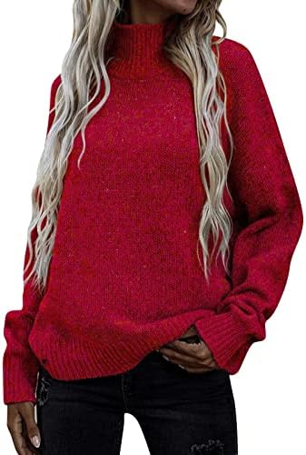 Џемпери за жени жени моден обичен лесен ракав плетен џемпер лесен џемпер за џемпер на врвот на врвот