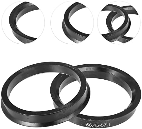 Acropix 66,45 mm до 57,1 mm Универзален центар за центрични прстени Црна - пакет од 4