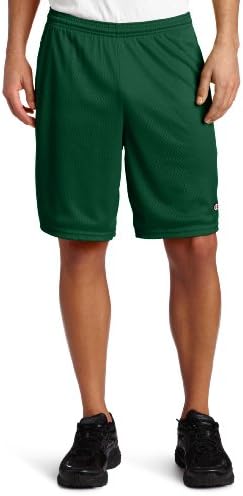 Шампионска машка долга мрежа кратка со џебови - атлетско темно зелена боја - средно