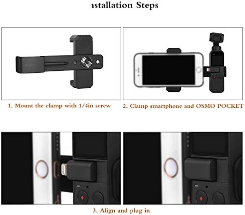 SunnyLife Osmo Pocket Mobile Mobile Fixing Bracket Selfie Stick Smartphone Smartphone Smartphone Tripod Extension Prod Camera Multifunctional Set