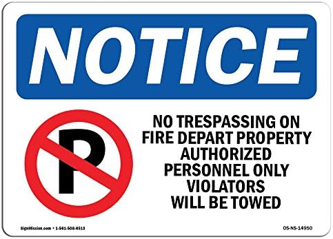 Оша Известување Знак-Нема Прекршување На Оган Депт Знак Со Симбол | Винил Етикета Налепница | Заштита На Вашиот Бизнис, Градилиште |   Направени