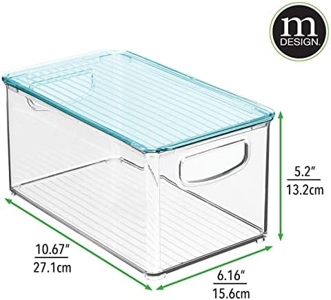 Mdesign Пластична Кутија За Чување Бебиња Контејнер За Организатор Со Капак/Рачки за Организирање Игротека, Расадник, Комода -