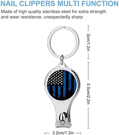 Ретро Машинка За Нокти Со Знаме НА САД Пренослив Метален Секач За Нокти Со Турпија За Нокти За Мажи Жени