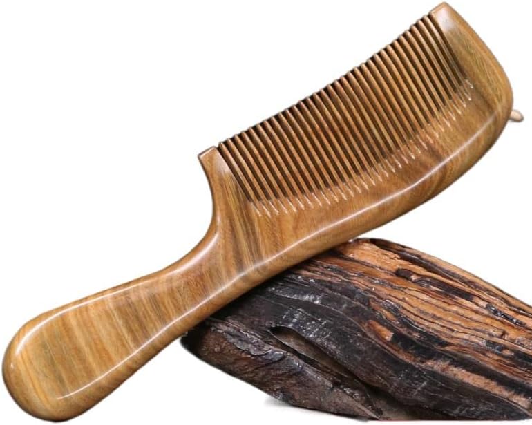 木梳子天然正品檀香木梳防静电按摩脱发大号宽齿长