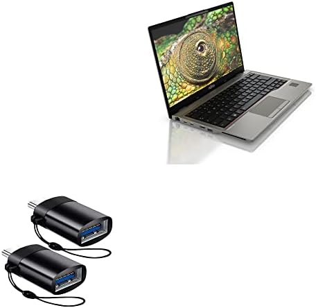 BoxWave Кабел Компатибилен Со Fujitsu LifeBook U7412-USB-C До Портчангер, USB Тип-C OTG USB Пренослив Приврзок За Клучеви За Fujitsu LifeBook