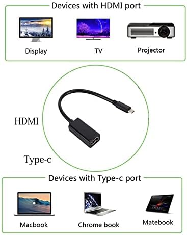 Diarypiece high-дефиниција USB3.1 Type-C на HDMI-Compatibled 4Kx2K конвертор, адаптер за 10Gbps за телефонски лаптопи HDTV