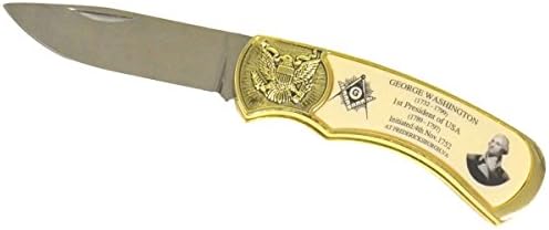 Господар на гуруа за богатство бесплатен Мејсон Georgeорџ Вашингтон преклопен џеб нож