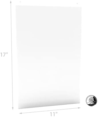 FifturedIsPlays® 24pk 11x17 wallиден монтиран знак на знак за чиста акрилна рамка за слика на една страна, вертикална 12061-11x17-24pk
