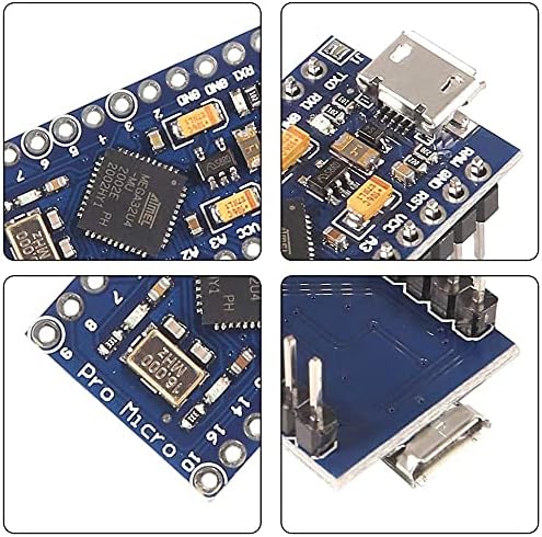 6PCS Pro Micro за Atmega32U4 5V 16MHz подигнување на IDE Micro USB Pro Micro Development MicroLoller компатибилен за Pro Micro Serial