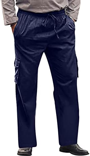 Iepofg mens Ripstop Карго панталони тактички со мулти џебни панталони за тренингот на отворено, брзо суво пешачење панталони со влечење