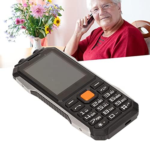 RTZY 2g Seniors Мобилен Телефон, 2.4 ВО HD Екран 2G СОС Функција Големо Копче Мобилен Телефон За Домаќинство Црна