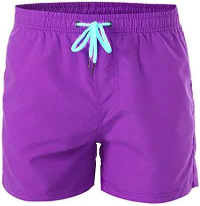Венкомг1 шорцеви за плажа за мажи, брзи суви спортски шорцеви еластични панталони за вежбање на половината