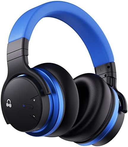 Е7 Слушалки За Активно Поништување На Бучава Bluetooth Слушалки Преку Ушни Безжични Слушалки Со Микрофон Длабок Бас, Удобни Протеински Уши, 30hplaythime За Патување/Работа