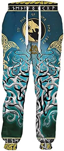 Норвешка митологија Викиншки панталони, 3Д печатени мажи жени Харајуку панталони, хип -хоп улична облека џогирање џемпери