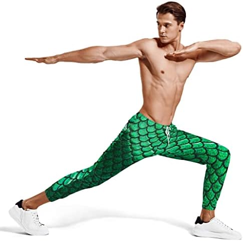 Inzvkjlu Mens Sweatpants 3D Print Jogger Pants Обична спортска облека со еластични панталони за тренингот на половината