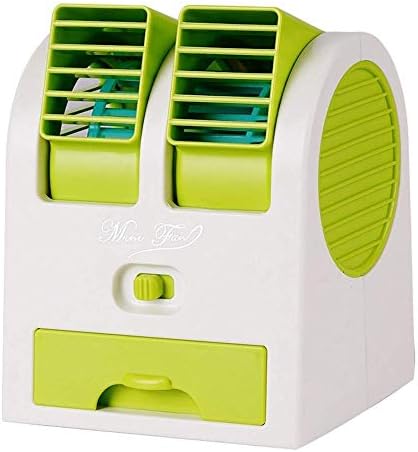 Лилианг - - испарувачки ладилници Преносен личен вентилатор со двојно воздушен центар мини биро за вентилатор со USB -полнење со мраз