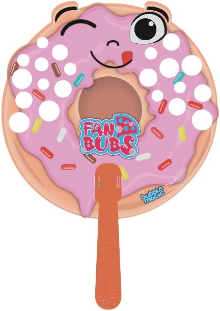 Bubble Magic Fan Bubs Donut, меур решение со fanубител на рацете за деца 3 години и повеќе, повеќебојни, FB50015