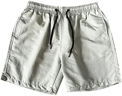 YmoSRH фустани шорцеви за мажи класично вклопување летни шорцеви на плажа со еластични половини и џебови карго шорцеви