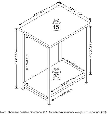 Фурино Симплистичка Метална Рамка Крајна Табела, 1-Пакет, Еспресо