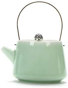 чајник целадон чајник керамички котел за кревање зрак чајник за домаќинство кунг фу чај во прав зелен меур чајник мал сингл чајник