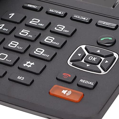 VoIP телефон, мултифункционален 100-240V 2.4 инчен екран во боја ABS материјал VoIP безжичен телефон за владини канцеларии