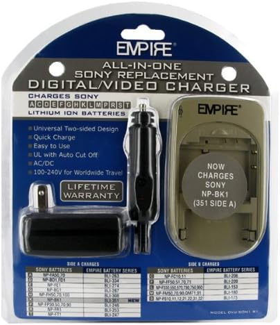 Empire Dvuson1 Камфорр и дигитална камера Надворешен универзален полнач на батерии за Sony