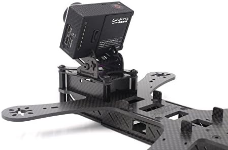 USMILE® FPV јаглеродни влакна од 20-50 степени прилагодлива фиксира за прилагодување на фотоапаратот за GoPro Runcam GEP150 GEP180