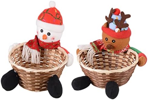 НОЛИТОЈ 2 парчиња Божиќна Тегла Со Бонбони Шеќер Ореви Контејнер За Складирање Храна Кошница За Деца Подарок Ирваси Снешко Кутија За Складирање