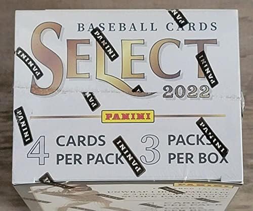 2022 Панини Изберете Бејзбол Фабрика Запечатена Бластер Кутија 3 Пакувања од 4 Картички. 12 Картички во сите 3 Опсег и 1 Холо Паралели