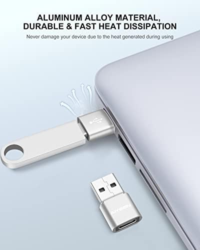 Надграден USB C женски за USB машки адаптер, тип Ц до USB конвертор на кабел за полнач за Apple Iwatch 7 AirPods, MacBook, iPhone