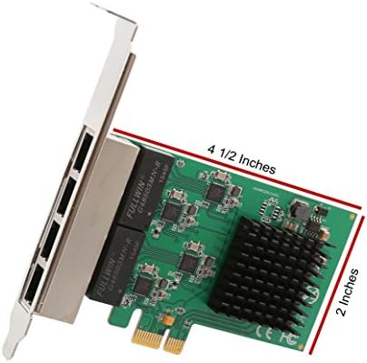 4 Порта Quad Gigabit Ethernet PCI Express 2.1 PCI-E X1 мрежен интерфејс картичка 10/100/1000 Mbps Realtek Chipset Si-Pex24042
