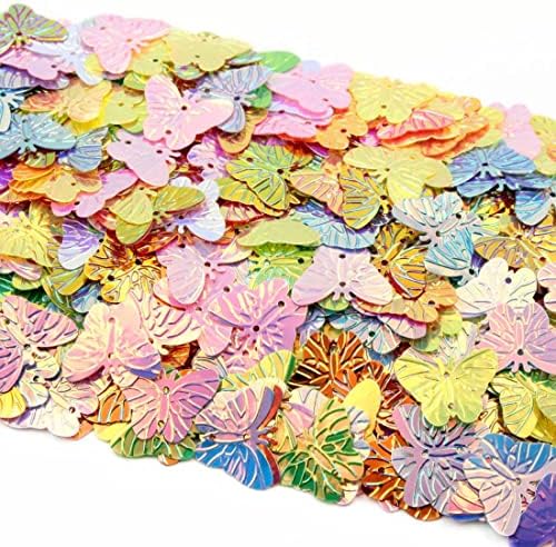 Пеперутки секвенци ， Пеперутка ги формира холографските снегулки Секвенци за двострани блиц ПВЦ разнобојни 3Д големи декорации за декорација