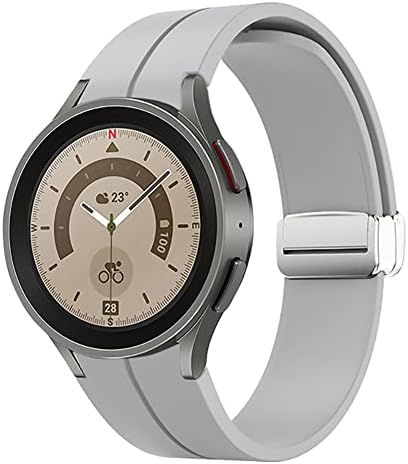 Almnvo за Samsung Galaxy Watch 5 бендови 44мм 40мм, гледајте 4 40мм 44мм жени и мажи, магнетна лента за спојување, спортски опсег за замена за Galxy Watch 5 Pro 45mm, Galxy Watch 4 Classic 42mm 46mm