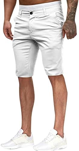 Мрежи кратки мажи мажи лето мода обична тенка цврста боја патент шорцеви панталони костуми шорцеви корални шорцеви