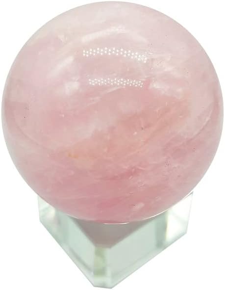 Shuojiao 1,9-2.1in Природна розова кристална топка роза кварц топка енергија од камен заздравување камен дома декорација кристален подарок сувенир