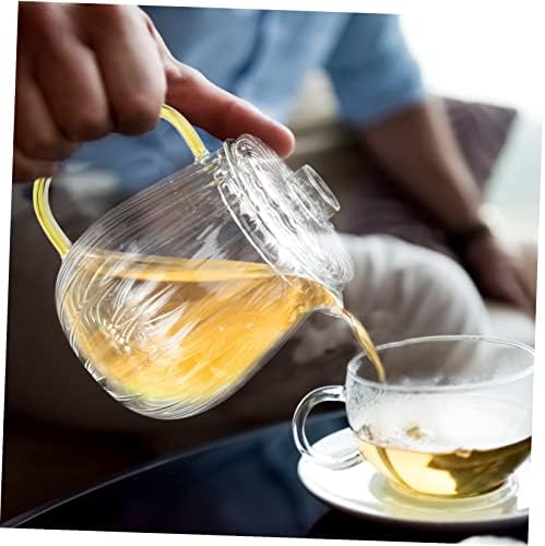 Doitool чај стомна со капаци преносен чај сет преносен вода котел лабава лисја садови со чај од чај од чај со рака, рака кафе, кафе, кујна тикелет