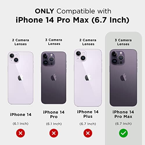 Случај-Колега БЛОК iPhone 14 Pro Max Случај - Неонски Лимон [10ft Заштита Капка] [Компатибилен Со MagSafe] Магнетни Браник Покритие Со