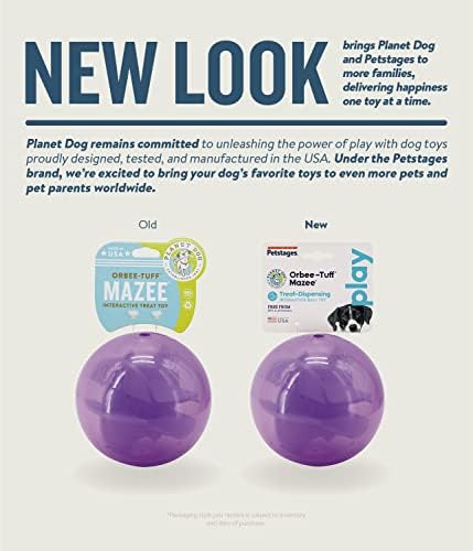 Планета Куче Орби-Туф Лавиринт Интерактивни Третираат Издавање Загатка Куче Играчка, Виолетова