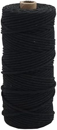 Меко 3 мм јаже Macrame совршено за јазли - обоено памучно јаже за плетење занаетчиски занаети, уметнички дела, виси wallидови,