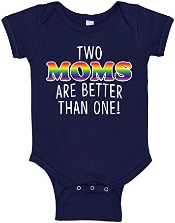 Две мајки се подобри од една ЛГБТК+ гордост бебешка маица/маица за дете