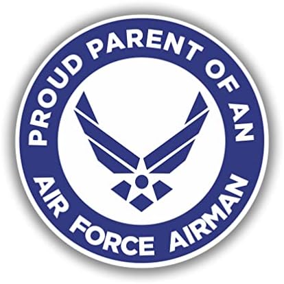 Налепница горд родител на воздухопловството на воздухопловните сили, бела декорација во војска на САД за автомобили за камиони