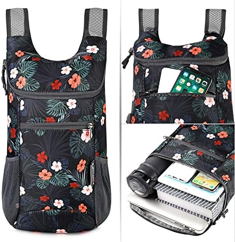 G4Free лесен пакуван ранец за рамо за рамо за пешачење за пакети за пешачење Мала обична торба за отворено со преклопување 11L