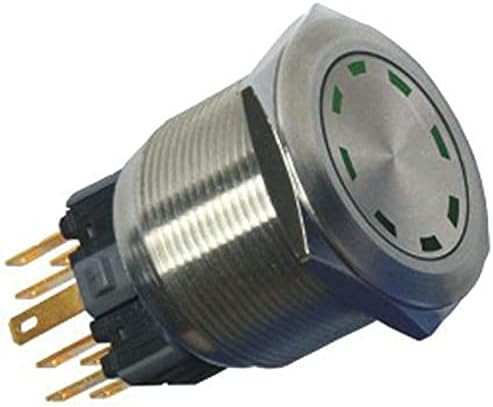 2504Z 25мм LED LED вода за доказ за додавање на копчето за прицврстување на водоотпорен електричен прекинувач -