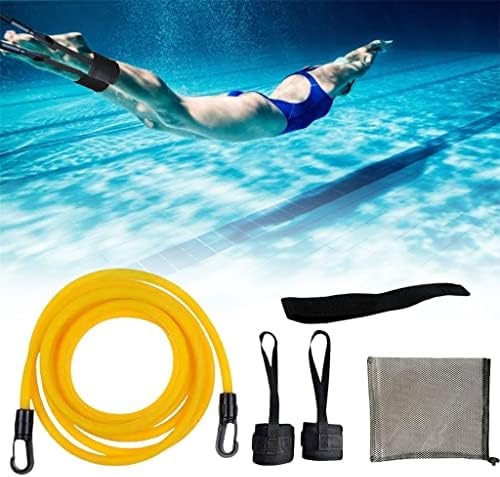Zjhyxyh Прилагодлив отпор за обука за пливање Еластичен ремен за пливање за пливање безбедносен јаже латекс цевки