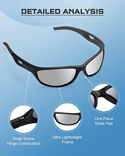 СКАЈВЕЈ Пловечки Поларизирани Очила За Сонце Спортски Очила За Сонце За Мажи Жени Риболов Трчање Велосипедизам Очила ЗА Сонце УВ400