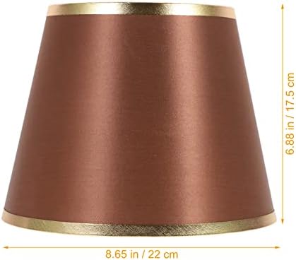 Осалади ламба нијанси на ламби нијанси на ламби Сенки Среден тапан ламба сенка ткаенина за лабави клип на светло покритие замена на сенка за